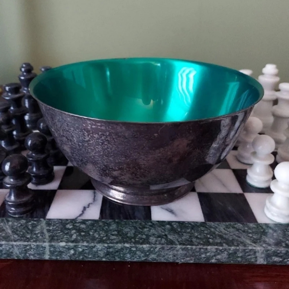 Vintage Paul Revere Sons of Liberty Bowl w/Green Insert - Rare